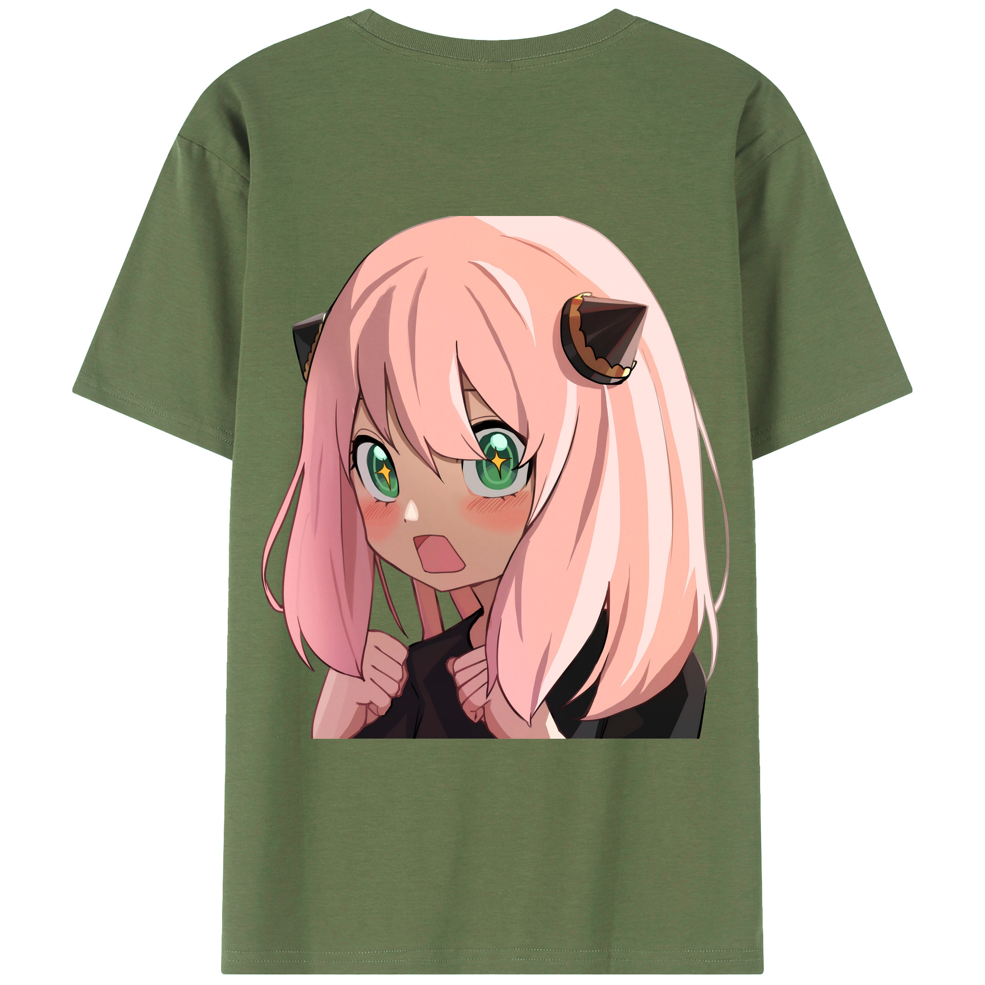 （画像用） SPY×FAMILY间谍家家酒 綿100％ メンズ半袖Tシャツ（バックプリント） 通気性